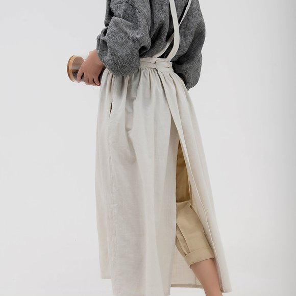 Cotton Dress Apron - Picture 9 of 10